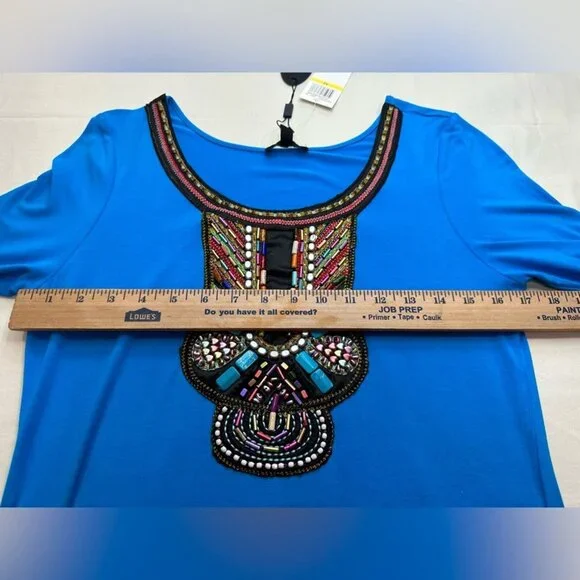 Cupio Light weight dress Color Gulfstream SizeM NWT - Picture 4 of 6